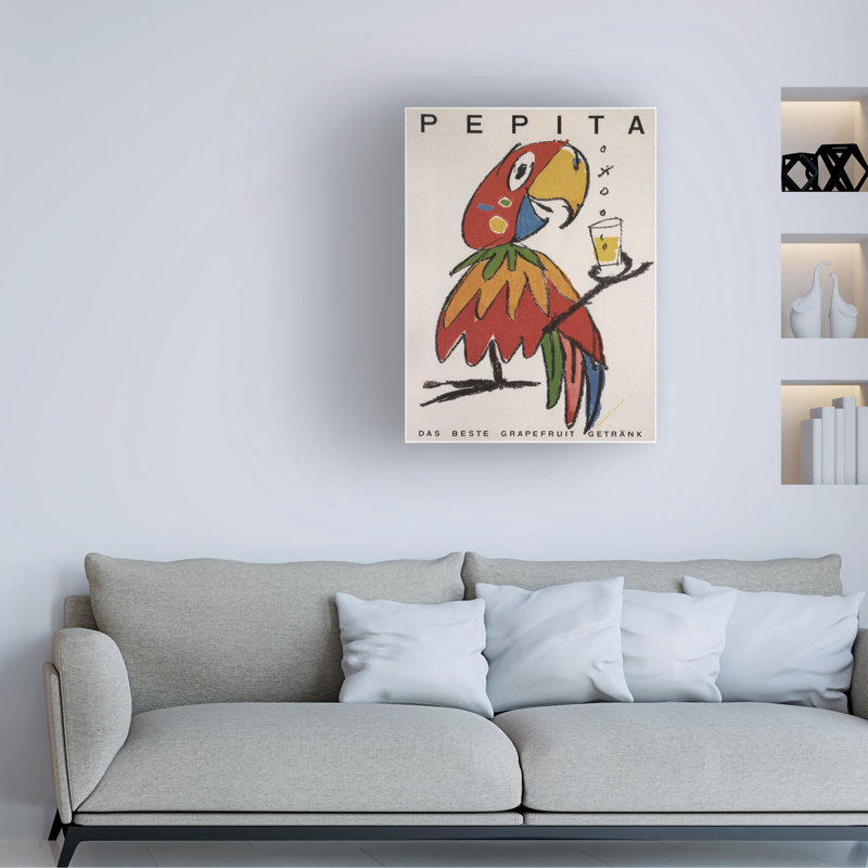 Art sur toile Marcus Jules Pepita, H 18 po x l 24 po