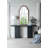 30X1.5X55" Arch Wood Mirror With Unique Frame