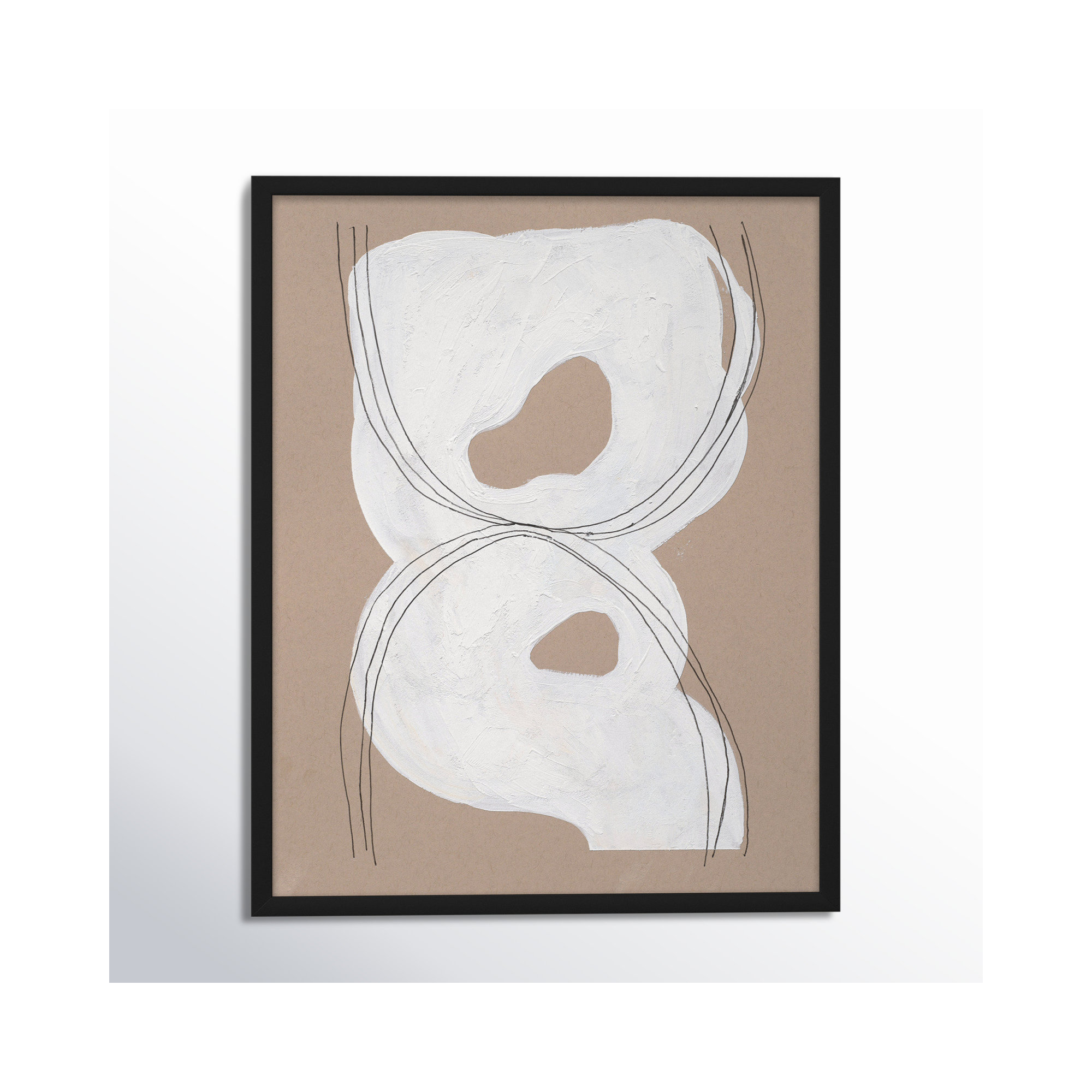 Free Form 1 by Andrea Stokes, 20" H x 16" W x 1.25" D, Black