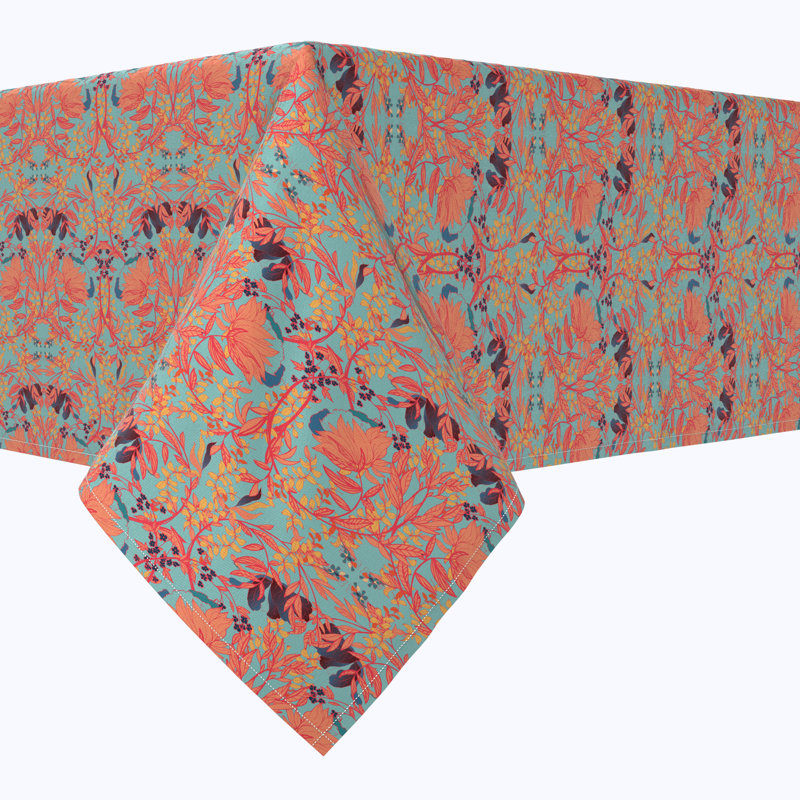 Floral 60 Cotton Tablecloths, 84" x 52"
