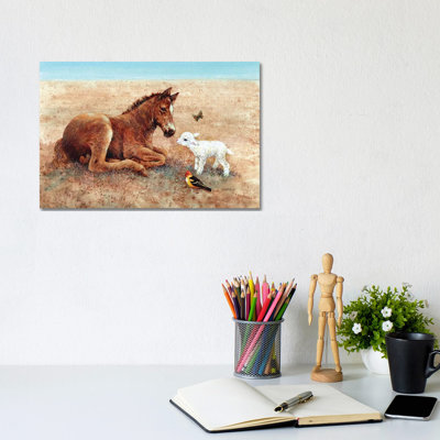 Be My Friend - Wrapped Canvas Painting