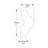 78.75 in. H x 1 in. W x 0.5 in. D Plastic Chair Rail