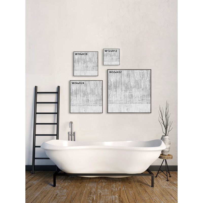 «Gray Partition» par Parvez Taj, reproduction sur toile flottante, H 32 po x l 32 po x P 1,5 po
