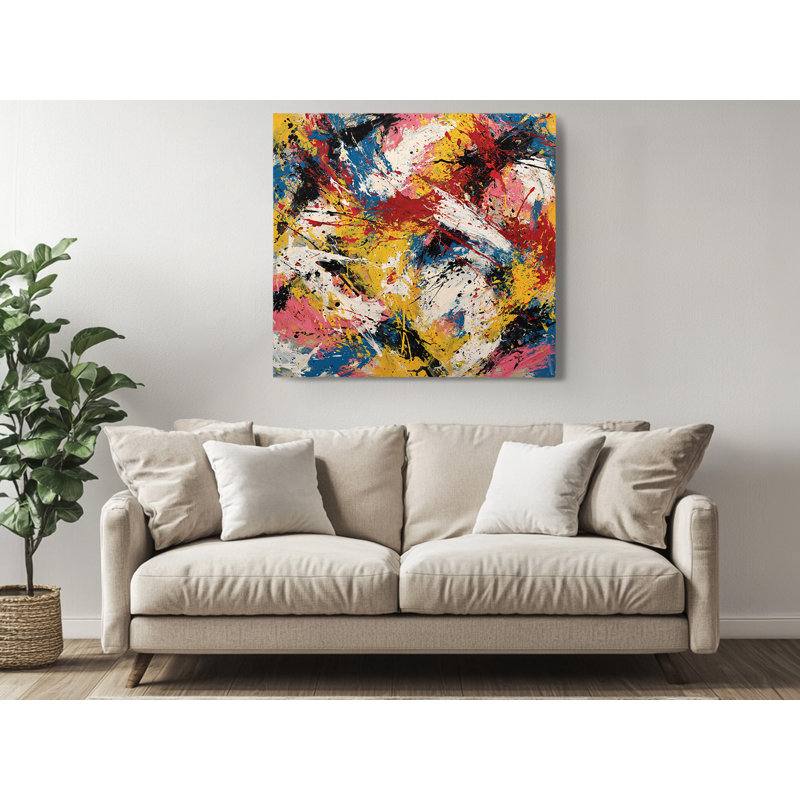 Reproduction d'art abstrait sur toile ArtVibe, 12 po x 12 po