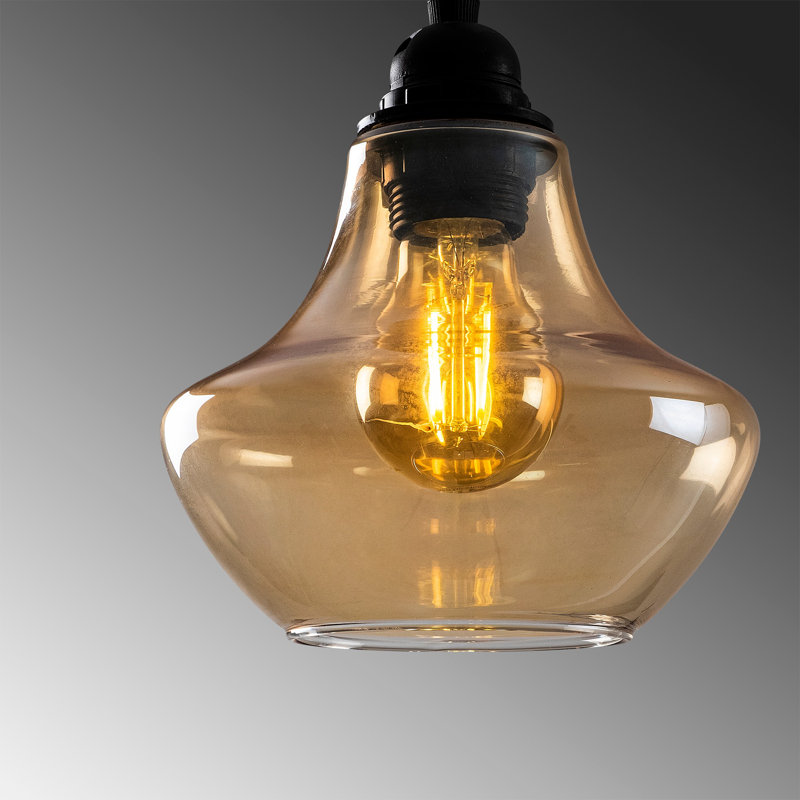 Luminaire suspendu géométrique à 3 lumières Priebe