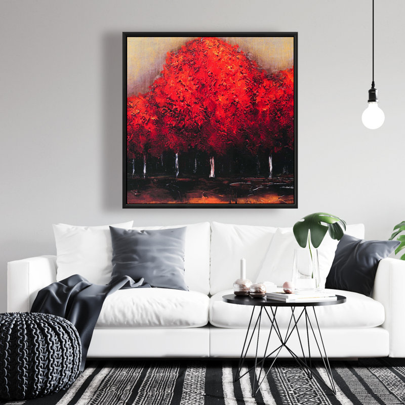«Red Dark Trees» sur toile
