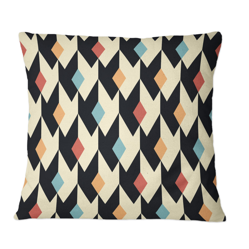 Geometric Throw Pillow, 16" x 16"