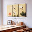 "Cranes Sumi E" sur toile-662690030