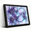 Purple And Blue Swirling Digital Abstract Fractal Pattern Canvas Wall Art-133554416