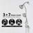 Rain Fixed Shower Head 1.8 GPM GPM-64574959