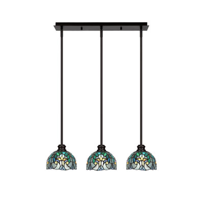Edge 3 Light Linear Pendalier With 7" Glass
