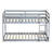 Twin Over Twin Solid Wood Bunk Beds With Ladder-671389105