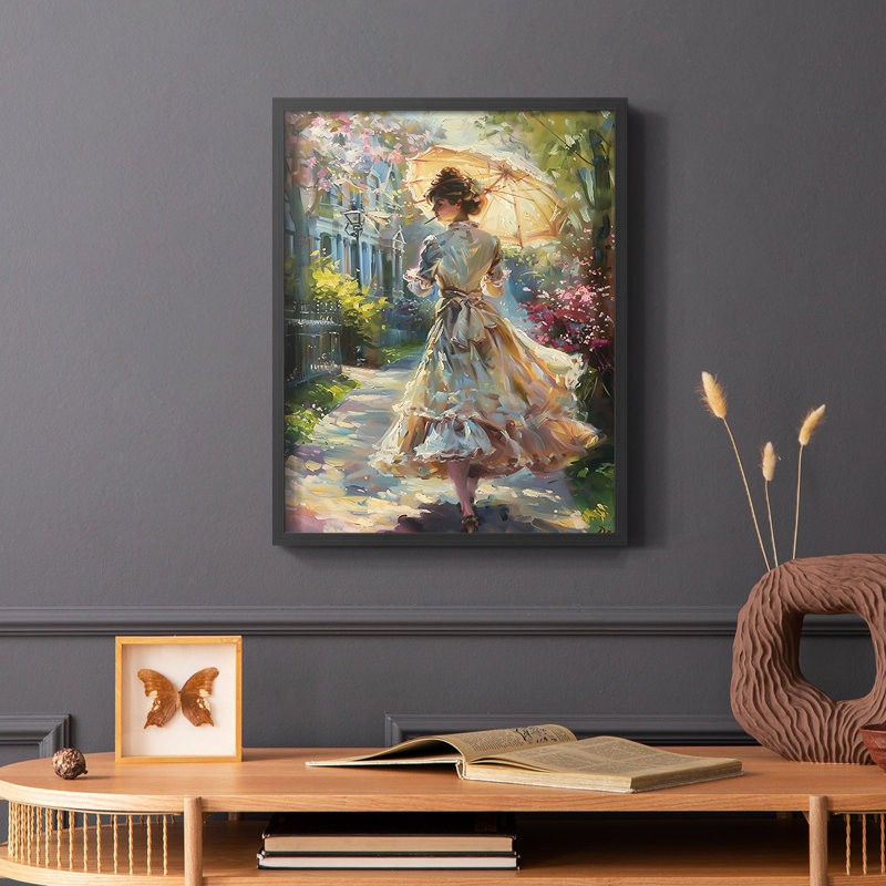 «WOMEN-CLXVI», reproduction d'art encadrée - prêt à accrocher, H 10 po x l 8 po