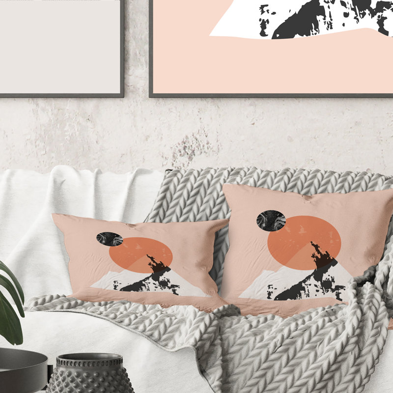 Abstract Throw Pillow