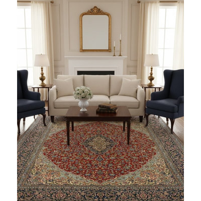 One-of-a-Kind Red Traditional 10X13 Oriental Area Rug