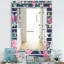 Miroir mural traditionnel fleur 33-40099979