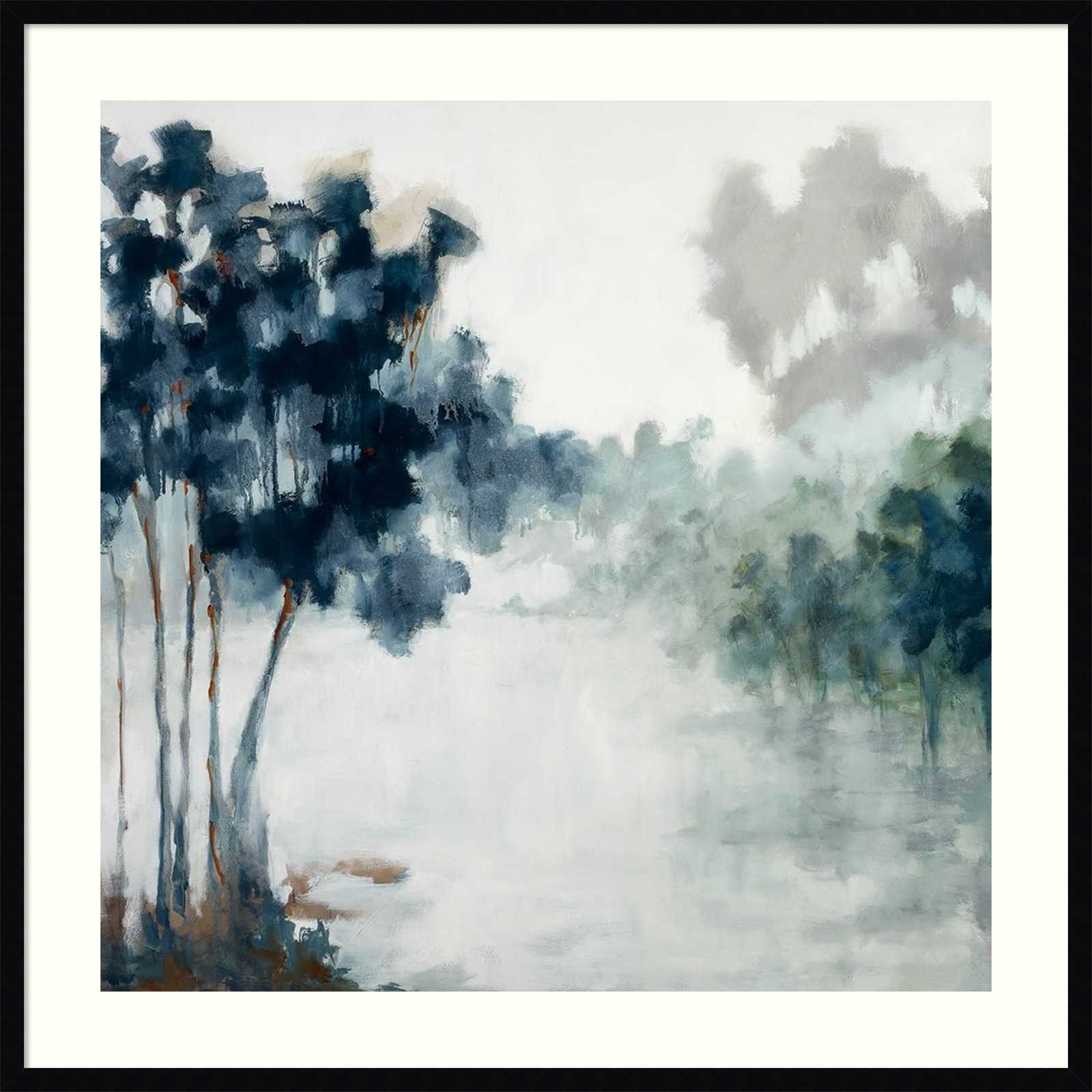 Soft Winter Light by Jacqueline Ellens, Black Framed Paper, 33" H x 33" W