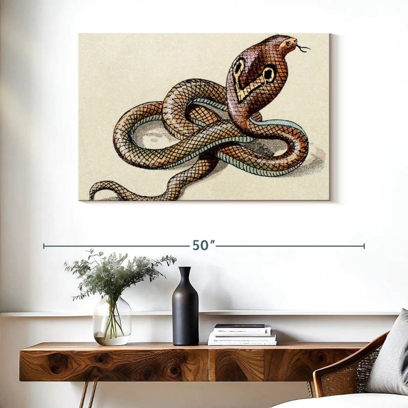 Brampt Indian Cobra, 26" H x 39" W
