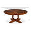 Round Walnut Wood Dining Table-1915720591
