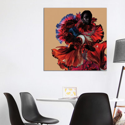 Rose 1 Piece Wrapped Canvas Wall Art
