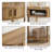 31.5-Inch Grooved Half-Moon Console Table