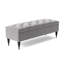 Safar Wide Tufted Rectangle Ottoman Storage Bench – Upholstery Plush Velvet Shoe Bench with Black Turned Wooden Legs-108634783-111753554