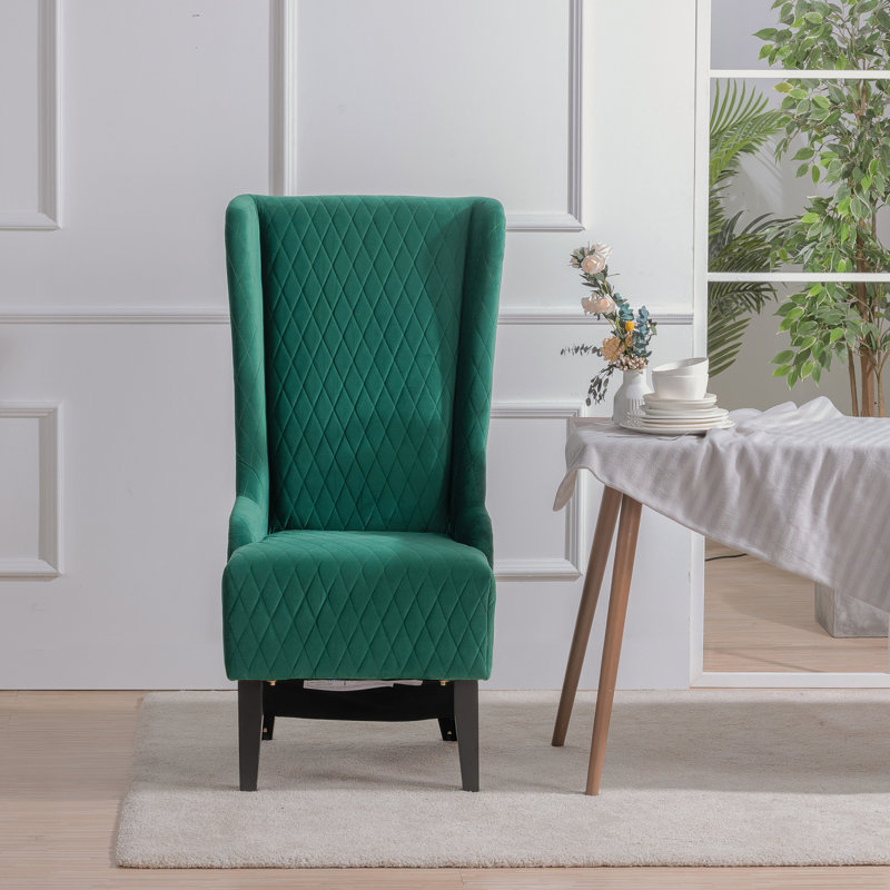 Chaise rembourrée Janayiah, Vert