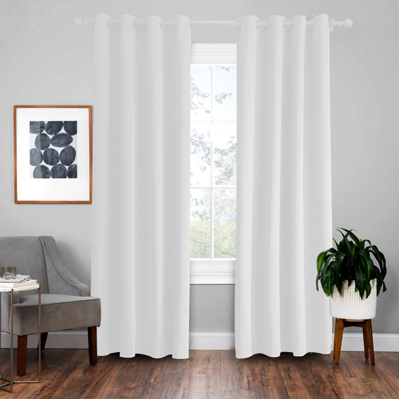 Hopp Blackout Curtains / Drapes Single Panel, 54" W x96" L, Platinum