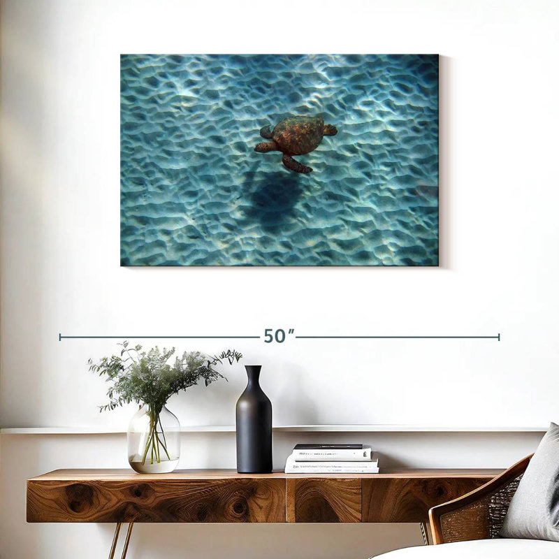 Tortue sous-marine Brampt, H 24 po x l 36 po
