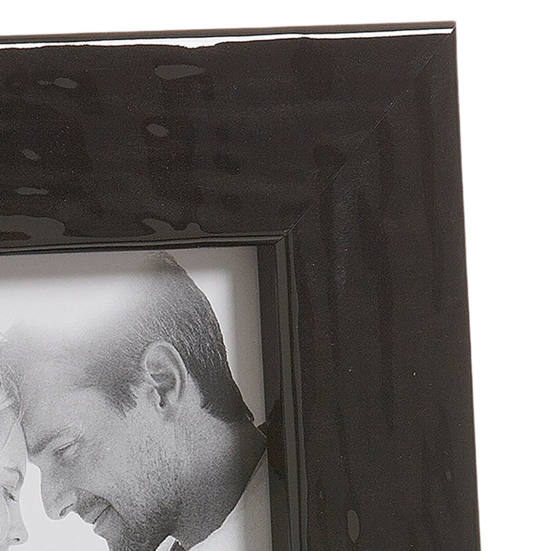 Cadre photo Lavo, 5 po x 7 po, Noir étincelant