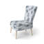 Chaise d'appoint Abstract - Chaise d'appoint gris ardoise-993668312