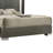 Levi Queen Bed, Dark Gray, Solid Teak And Rubberwood, Modern LED Lighting-117559558