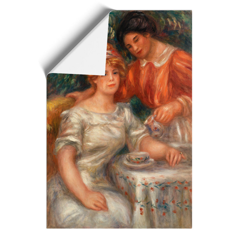 Tea Time by Pierre Auguste Renoir - Frameless Print, 84cm H x 59cm W x 0.1cm D