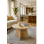 Petite table de bout moderne pour le salon Travertine Look-687432414