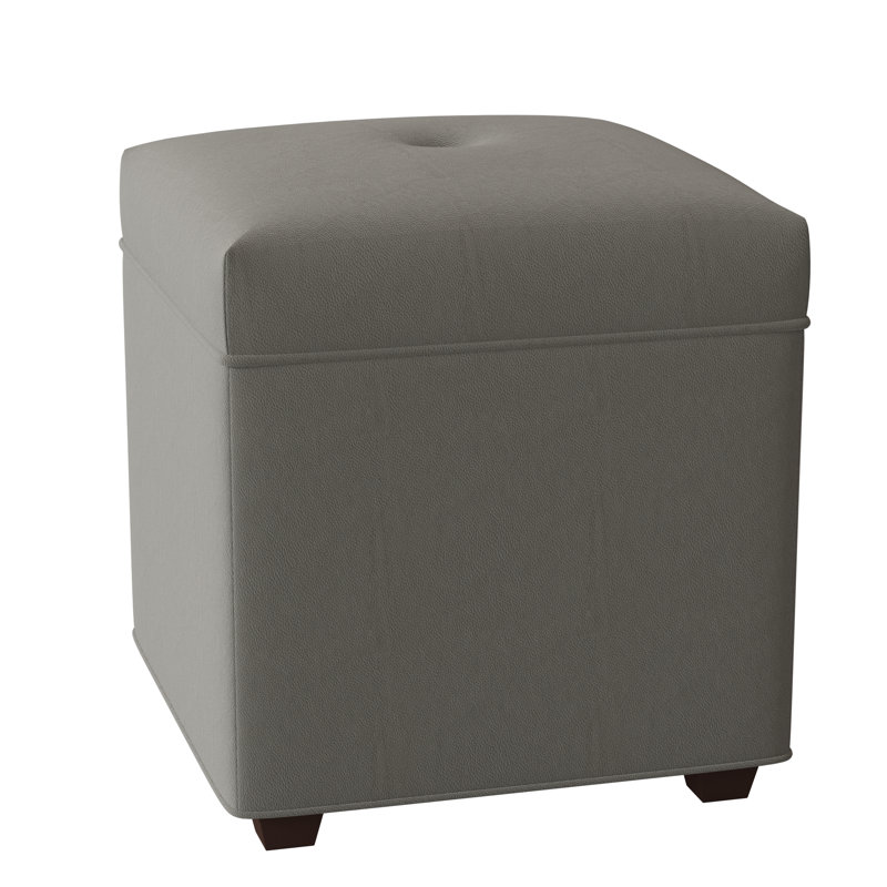 Kaplan 19" Wide Square Storage Ottoman, 1183 Dove