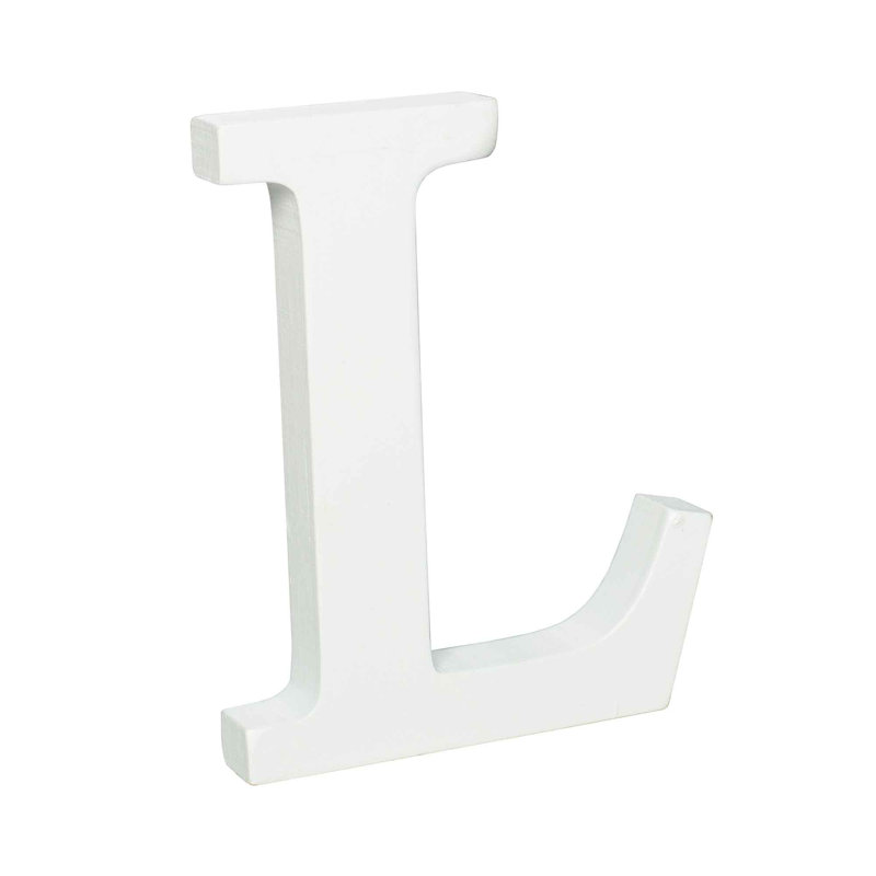 Text & Numbers Letter Block, L