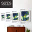 «Night Garden Exposition Posters II», reproduction encadrée - bois massif-1534344460