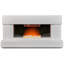 Verona Adam 121cm W Grey Electric Fireplace with 6824 BTU