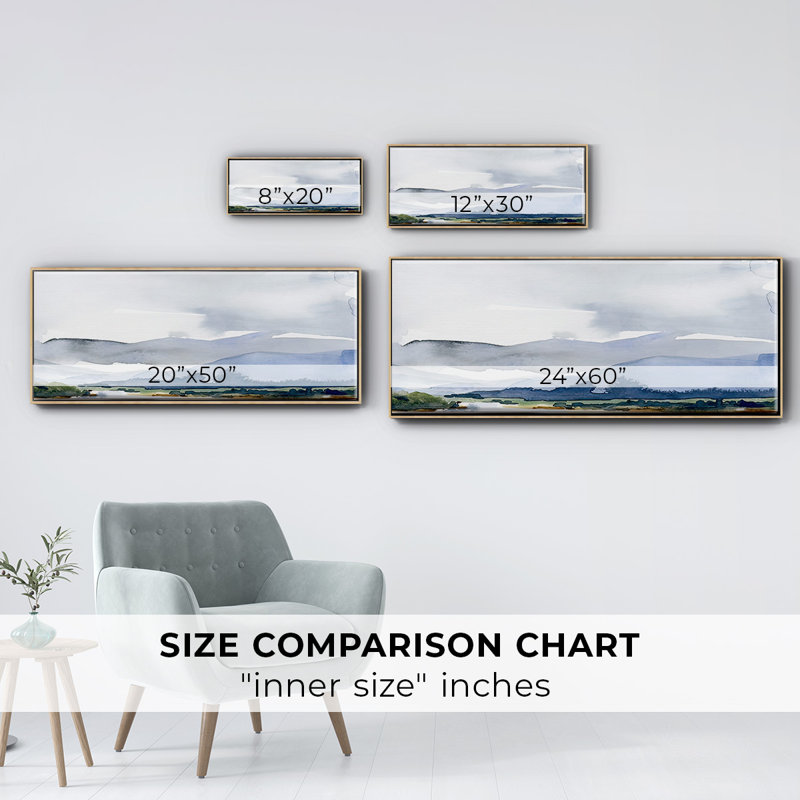 Blue Ridge I- Framed Canvas