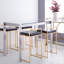 Tabouret Dayan blanc avec base chromée-841961048-841961055