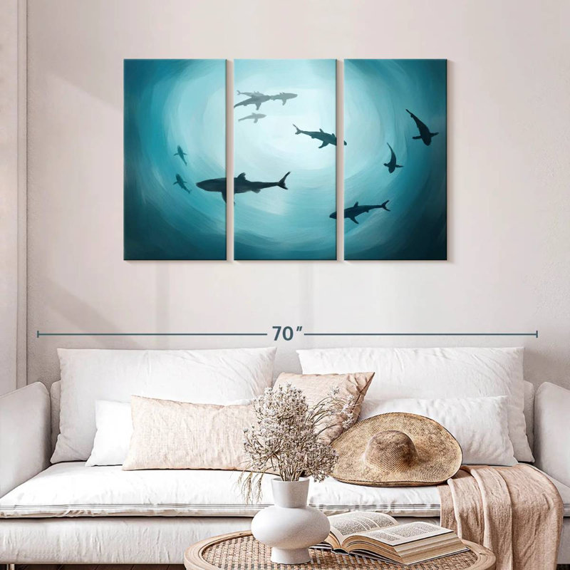 Brampt Shark Silhouette, 28" H x 45" W
