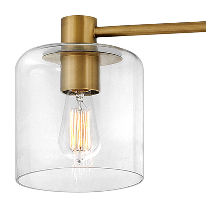 Axel Seven-Light Adjustable Semi-Flush Mount Ceiling Light, Or