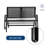 Etherton Powder Coated Steel Outdoor Bench