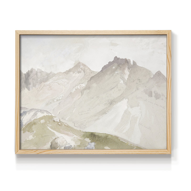 Paysages rétro-CCLI - reproduction encadrée, H 11 po x l 14 po, Naturel