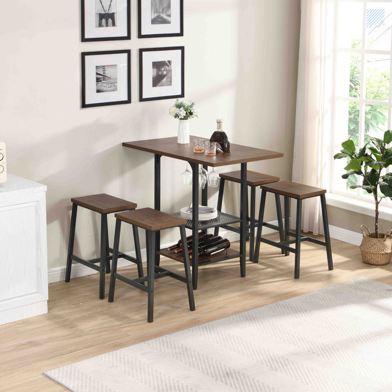 Alven 4 - Person Four Leg Dining Set