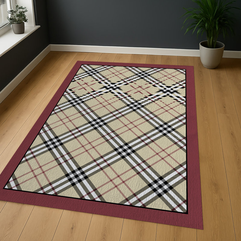 Geometric Area Rug, Runner 70 x 140 cm