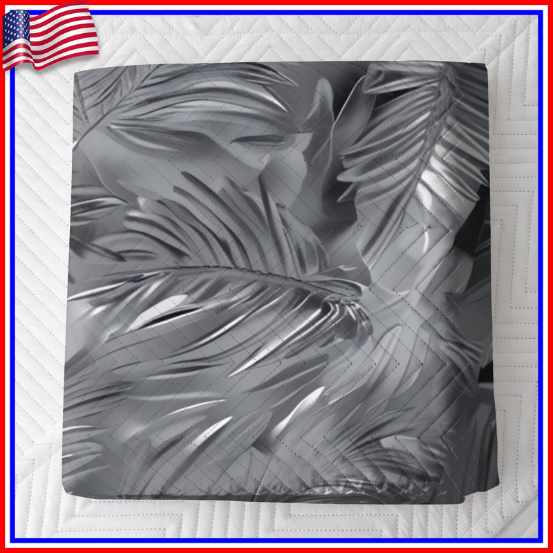 Couvre-lit palmier argenté, Full / Double