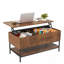 Table basse à plateau relevable avec rangement