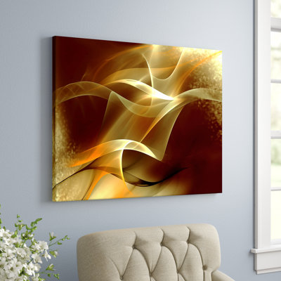 Lukens " Light Yellow Abstract Fractal Design "