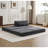 Compression Mahjong Sofa, Convertible Floor Sofa Bed, DIY Boneless Modular Sectional, No Assembly Required, Circle Fleece Fabric, Oversized Single Seater With Pillow And Ottoman-96176033